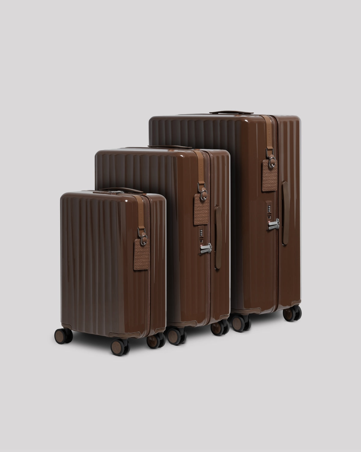 Chestnut Brown - Bold Cabin Bag V2 + Bold Check-In (M) Bag V2 - Bold Check-In (L) Bag V2 Bundle